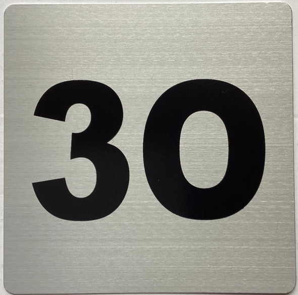 Apartment number 3O sign