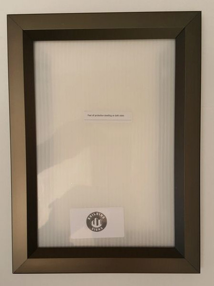 Elevator Inspection Certificate Frame  Chocolate / Antique Bronze (Heavy Duty - Aluminum) (Certificate Frame )