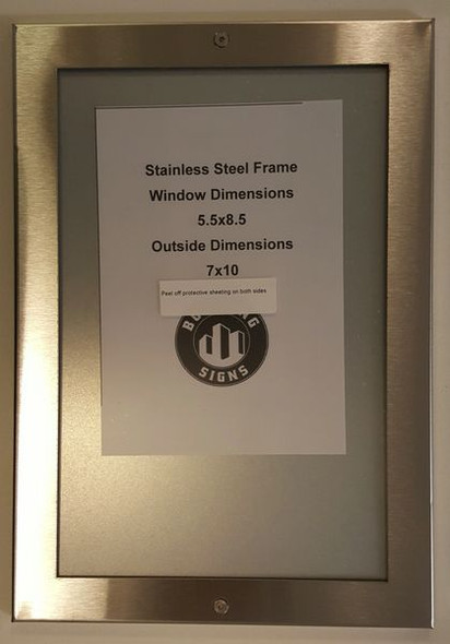 Elevator Notice frame stainless Steel (NOTICE FRAMES )