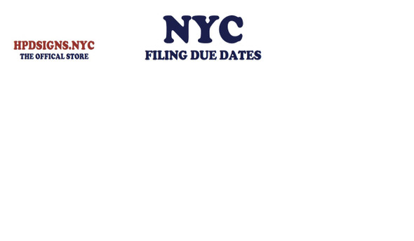 hpd nyc filing due dates