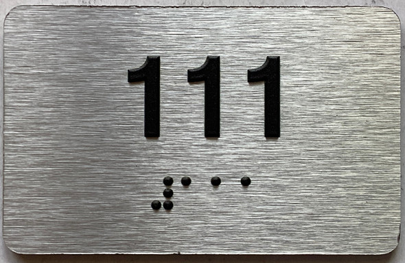 apt 111 sign