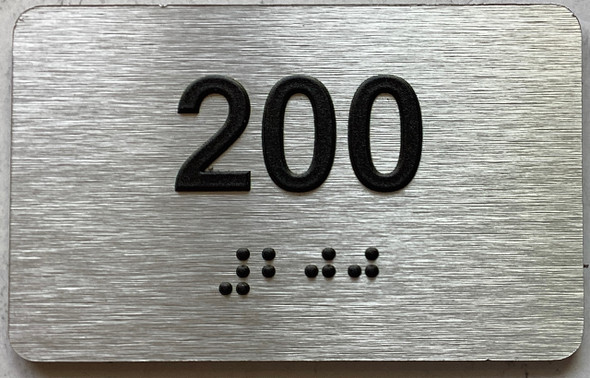 apartment number 200 sign