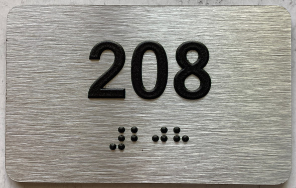 apt 208 sign