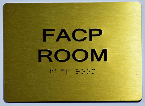 FACP Room SIGN- The Sensation line -Tactile Signs Ada sign