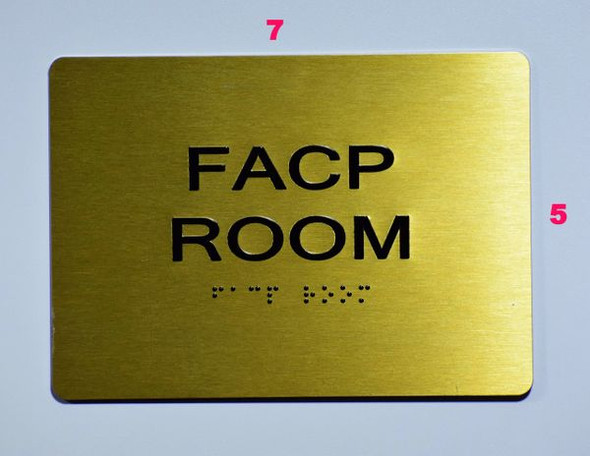 FACP Room SIGN- The Sensation line -Tactile Signs  Braille sign