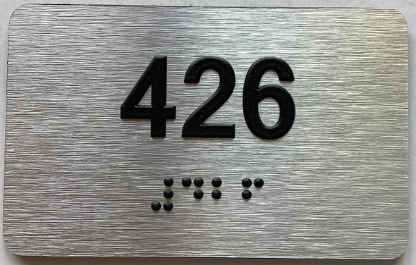 apartment number 426 sign