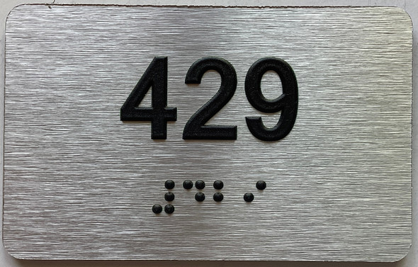 apartment number 429 sign