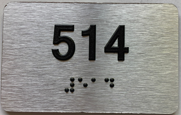 apartment number 514 sign