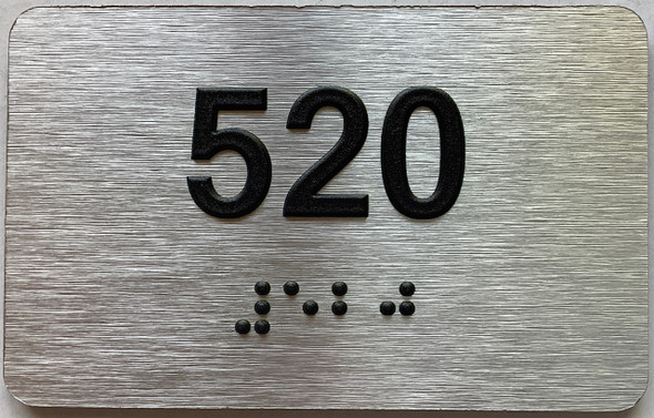 apartment number 520 sign