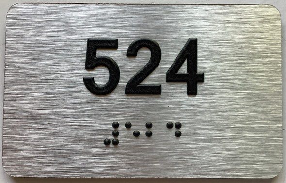 apartment number 524 sign