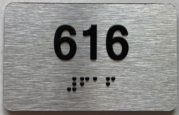 apartment number 616 sign