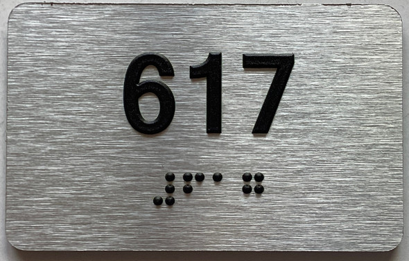 apartment number 617 sign