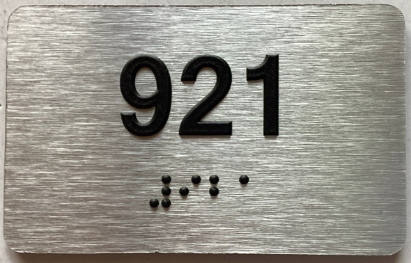 apartment number 921 sign