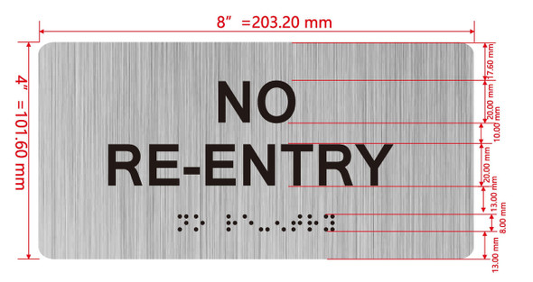NO RE-ENTRY SIGN