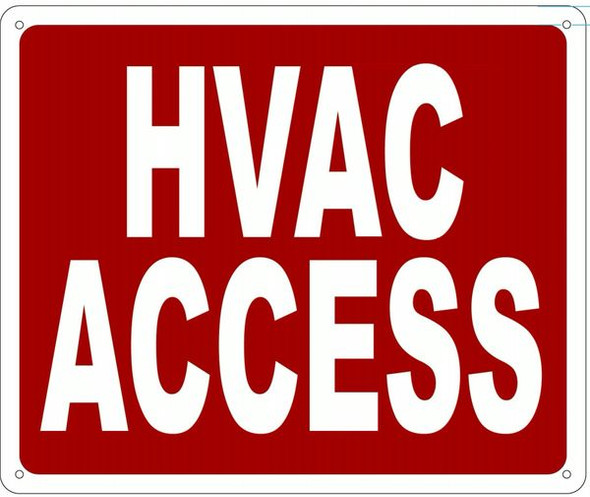 HVAC ACCESS Sign