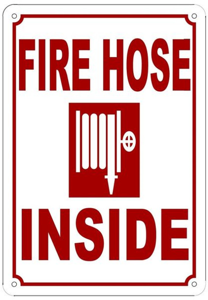 FIRE HOSE INSIDE Sign