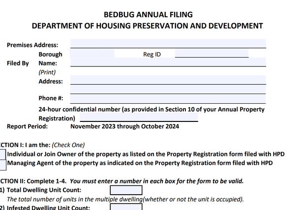 Bedbug Annual Report Form (pdf file v10/2023)