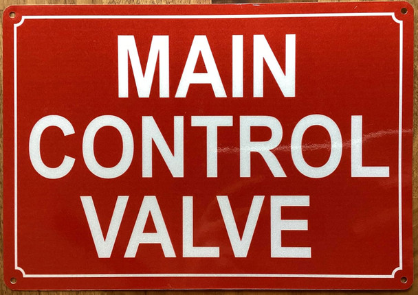 MAIN CONTROL VALVE SIGN