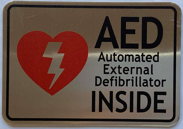 AUTOMATED EXTERNAL DEFIBRILLATOR SIGN- AED SIGN