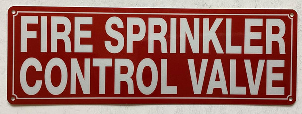 FIRE SPRINKLER CONTROL VALVE SIGN