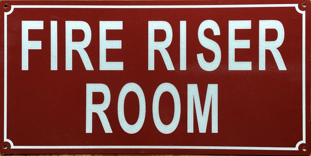 FIRE RISER ROOM SIGN