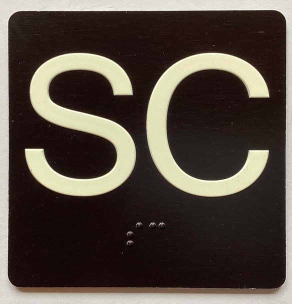 ELEVATOR FLOOR NUMBER THE LEXINGTON AVE LINE (SC-SUB-CELLAR) SIGN