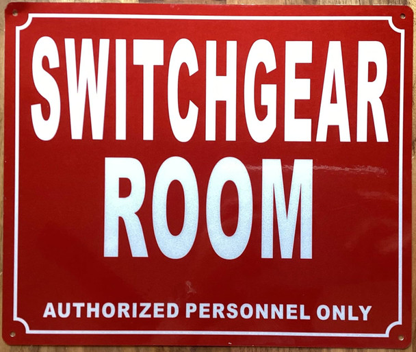 SWITCHGEAR ROOM SIGN