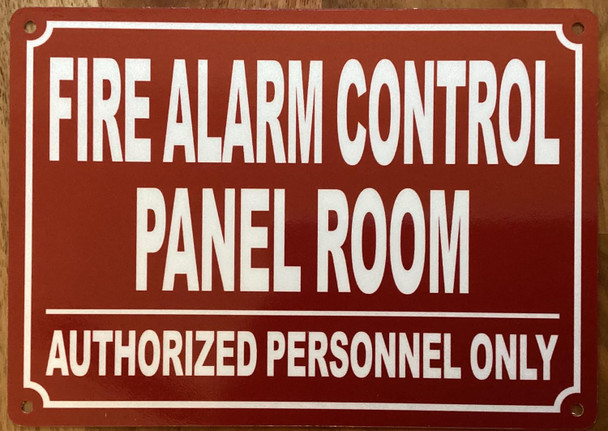 FIRE ALARM CONTROL PANEL ROOM SIGN
