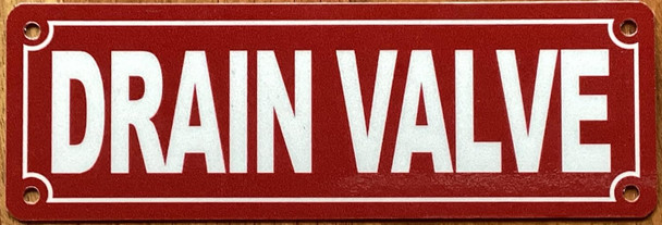 DRAIN VALVE SIGN