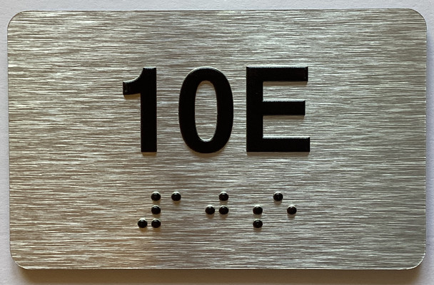 Apartment Number unit 10E Sign
