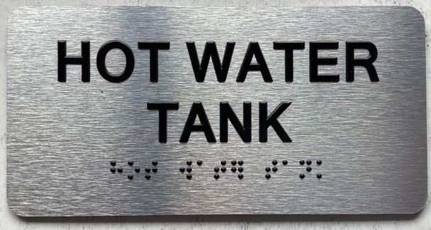 HOT WATER TANK SIGN