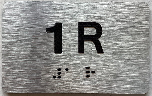 APT# 1R SILVER Sign