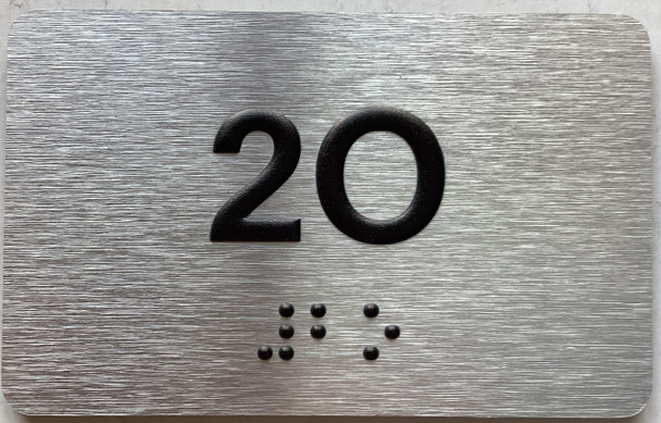 APT# 2O SILVER Sign