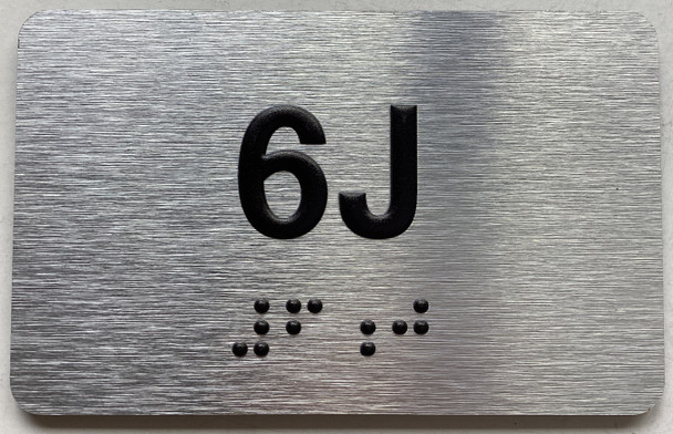 APT# 6J SILVER Sign