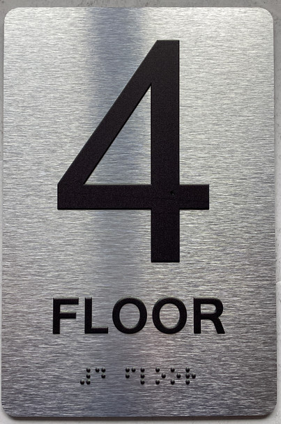 4 FLOOR Sign