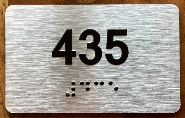 Apartment number 435 Sign