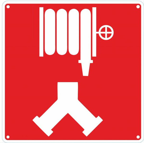 AUTOMATIC SPRINKLER AND STANDPIPE CONNECTION Sign