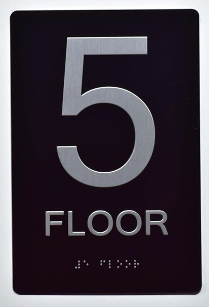 5th FLOOR SIGN ADA -Tactile Signs   Ada sign