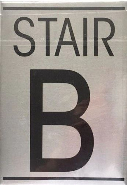 FLOOR NUMBER Sign - STAIR B Sign