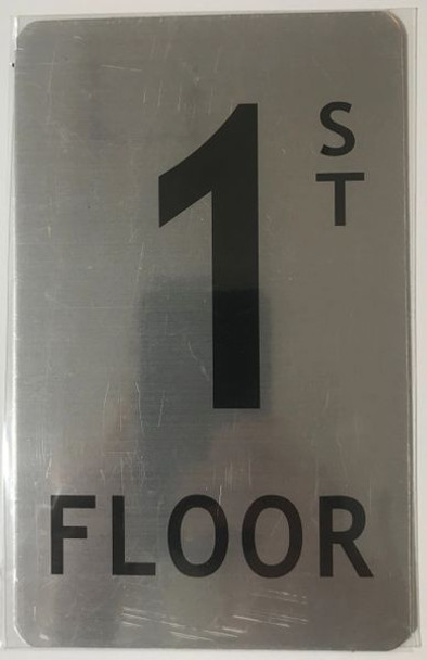 FLOOR NUMBER Sign - 1ST FLOOR Sign