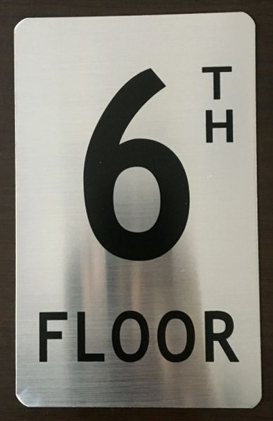 FLOOR NUMBER Sign -TH FLOOR Sign