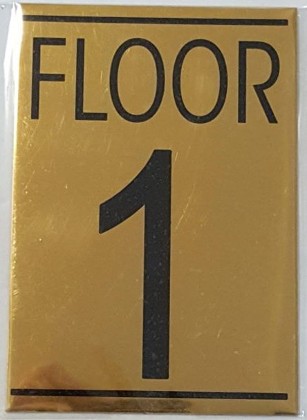 FLOOR NUMBER ONE (1) Sign