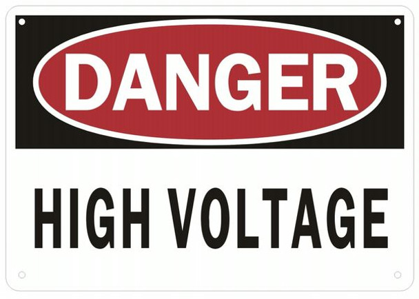 DANGER HIGH VOLTAGE SIGN