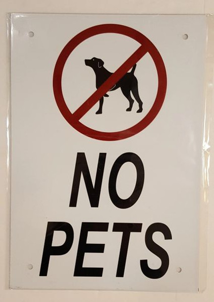 NO PETS Sign