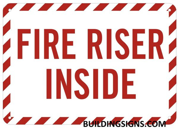 FIRE RISER INSIDE Sign
