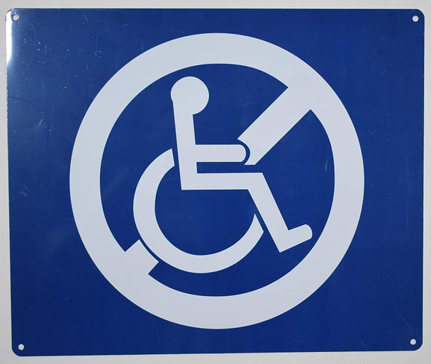 No Accessibility Sign -The Pour Tous Blue LINE