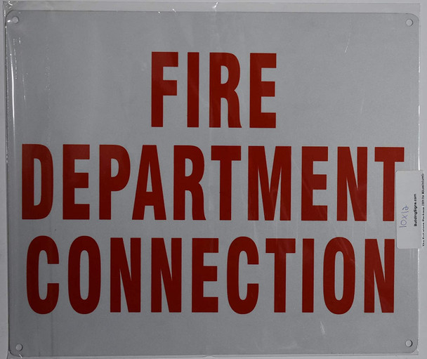 FIRE Department Connection Sign