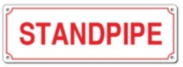 Standpipe Sign