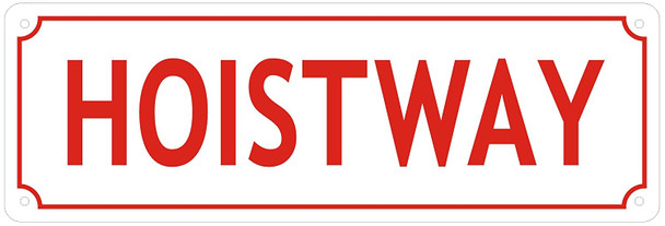 Hoistway Sign (Reflective !!!,Aluminum)