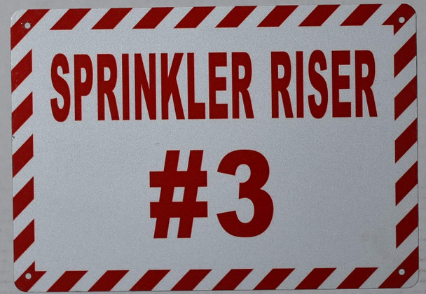 Sprinkler Riser #3 Sign